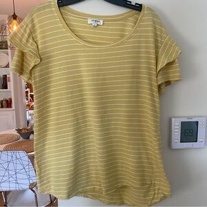 Umgee Ruffle Sleeve Tee